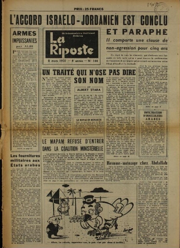 La Riposte N°144 (08 mars 1950)